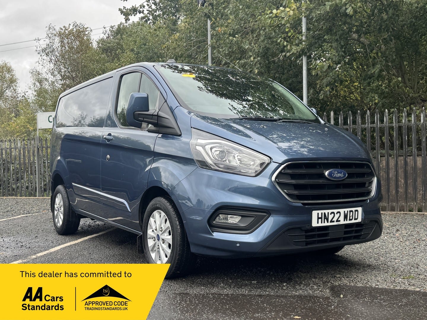 2022 Ford Transit Custom 2.0 Transit Custom Limited Van 280 L1 in blue — photo 1 of 40