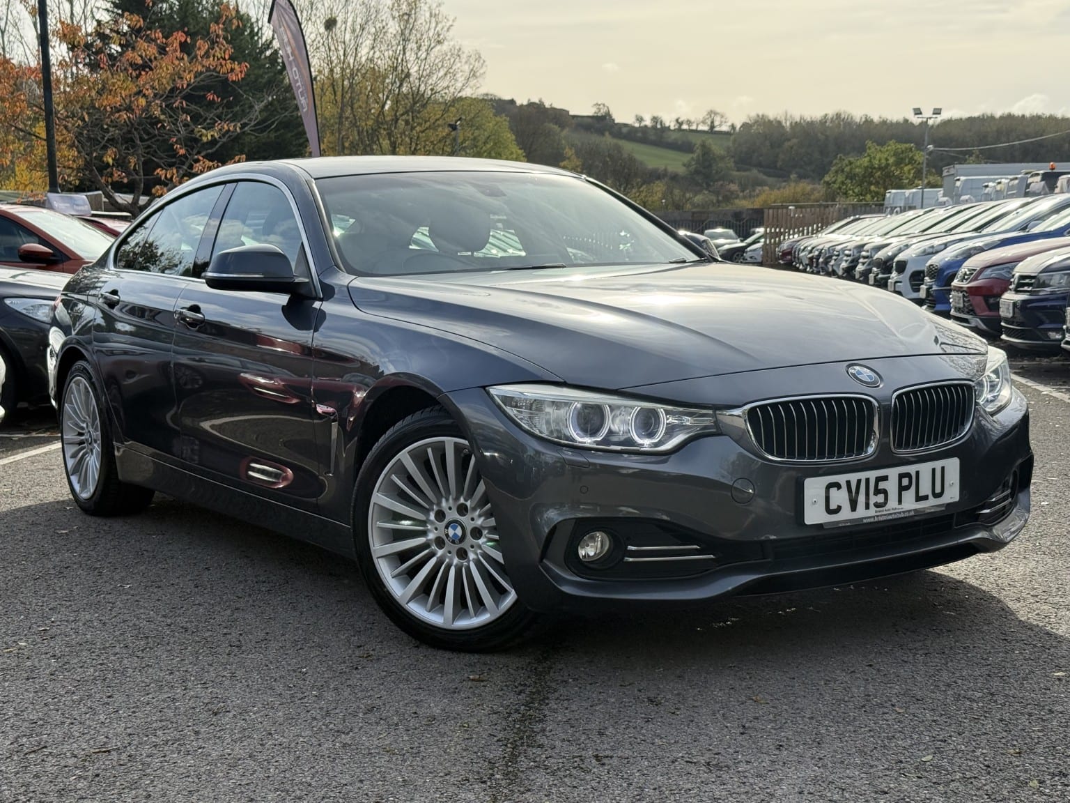 2015 BMW 4 Series Gran Coupe 2.0 420i Luxury Gran Coupe ULEZ Petrol in grey — photo 1 of 59