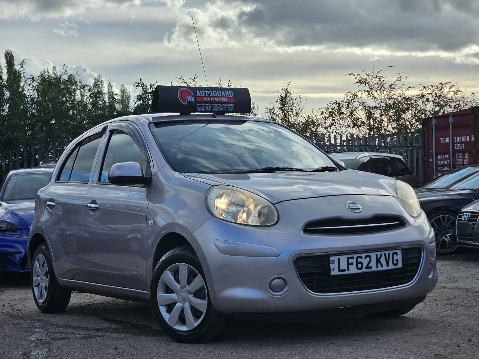 2013 Nissan Micra 1.2 12V 30 CVT Euro 5 5dr in purple — photo 1 of 33