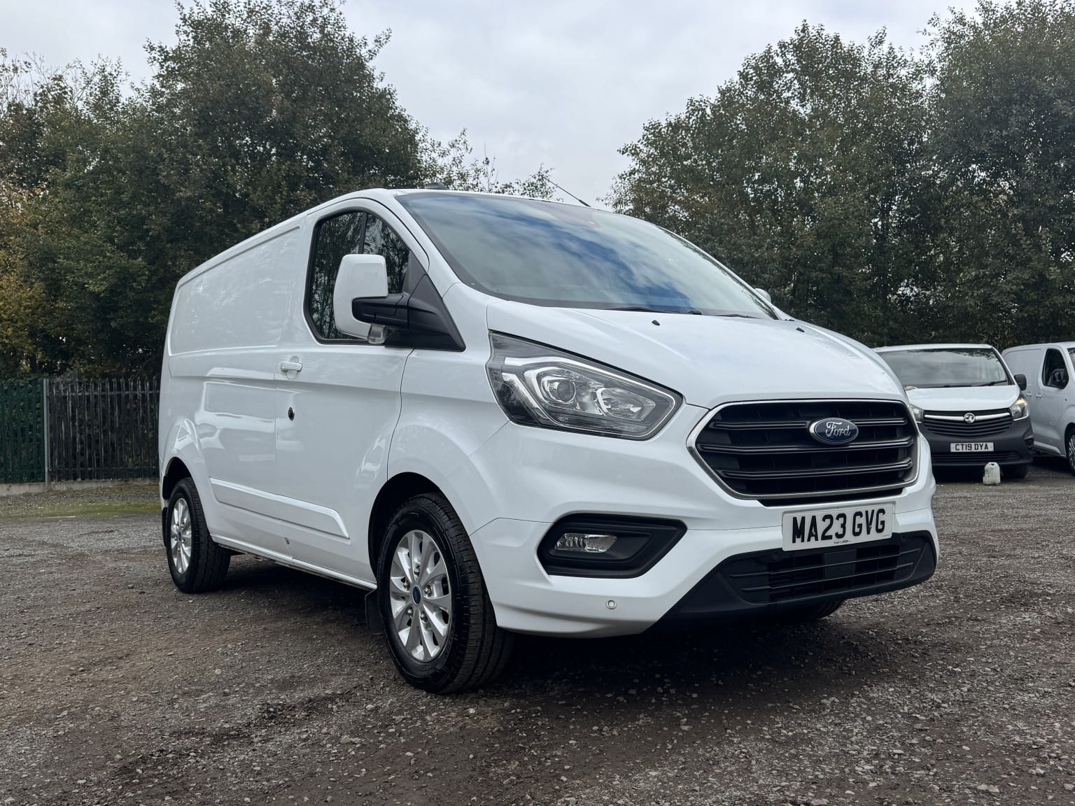 2023 Ford Transit Custom 2.0 Transit Custom Limited Van 300 L1 in white — photo 1 of 44