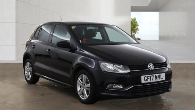 2017 Volkswagen Polo 1.0 BlueMotion Tech Match Edition in black — photo 1 of 12