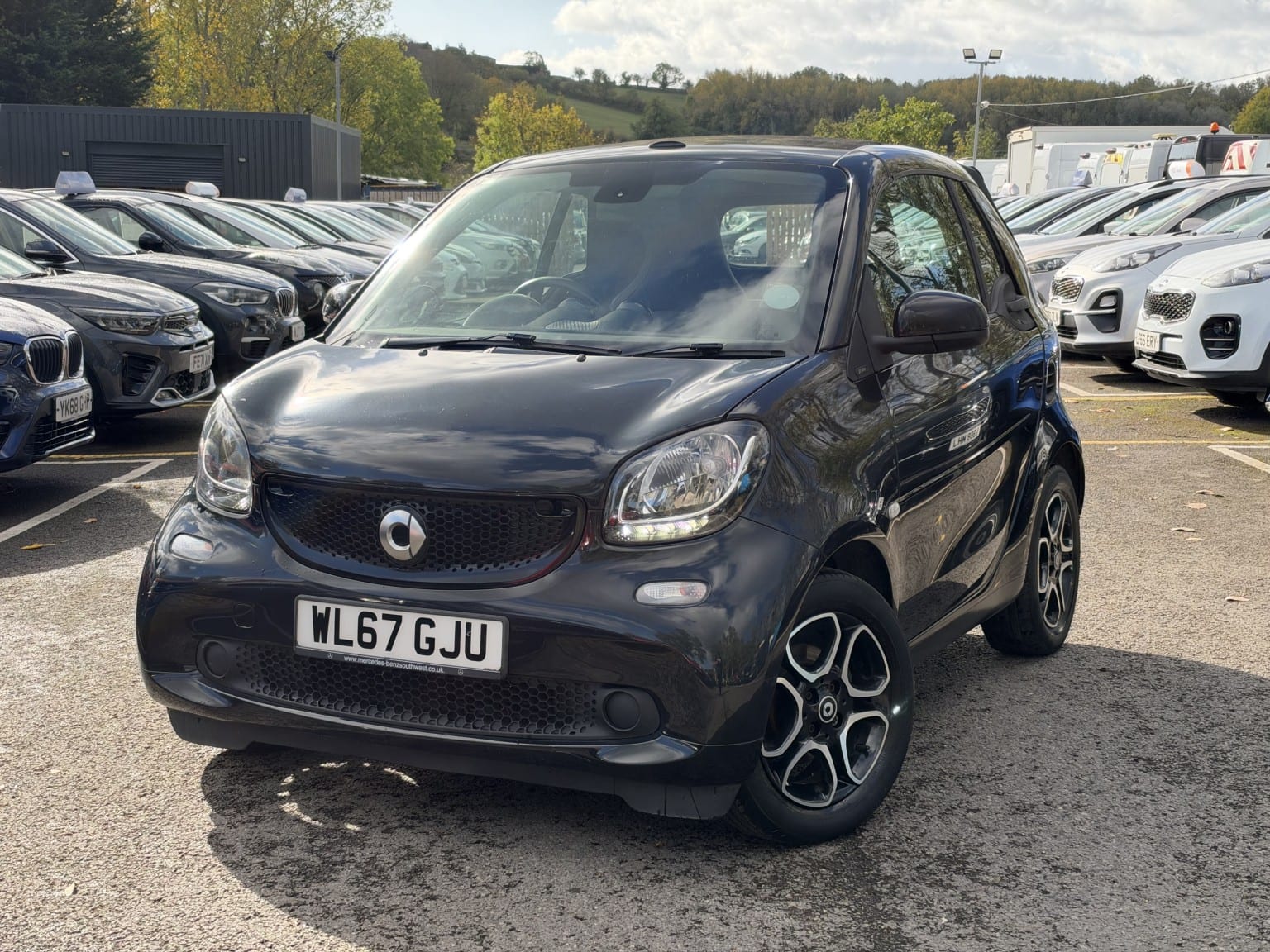 2017 Smart Fortwo 1.0 Prime ULEZ Petrol Automatic 3 Door in black