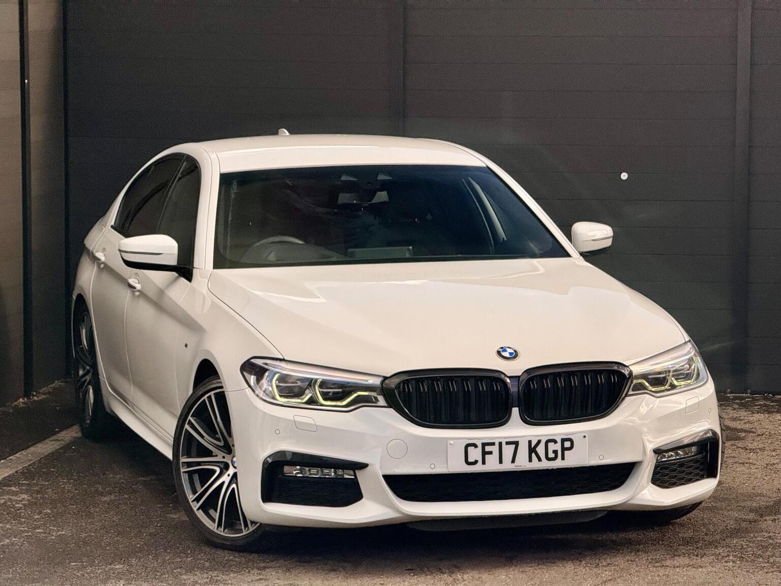 2017 BMW 5 Series 2.0 520d M Sport Auto xDrive Euro 6 in white — photo 1 of 75