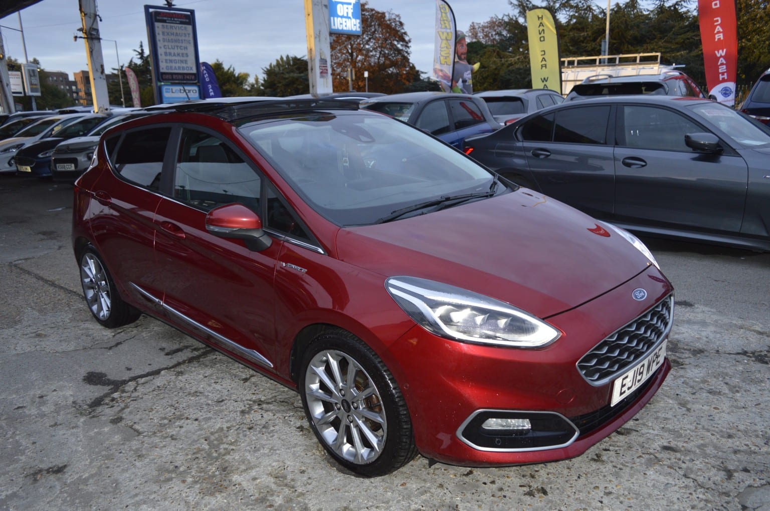 2019 Ford Fiesta 1.0 T EcoBoost Vignale in red — photo 1 of 25