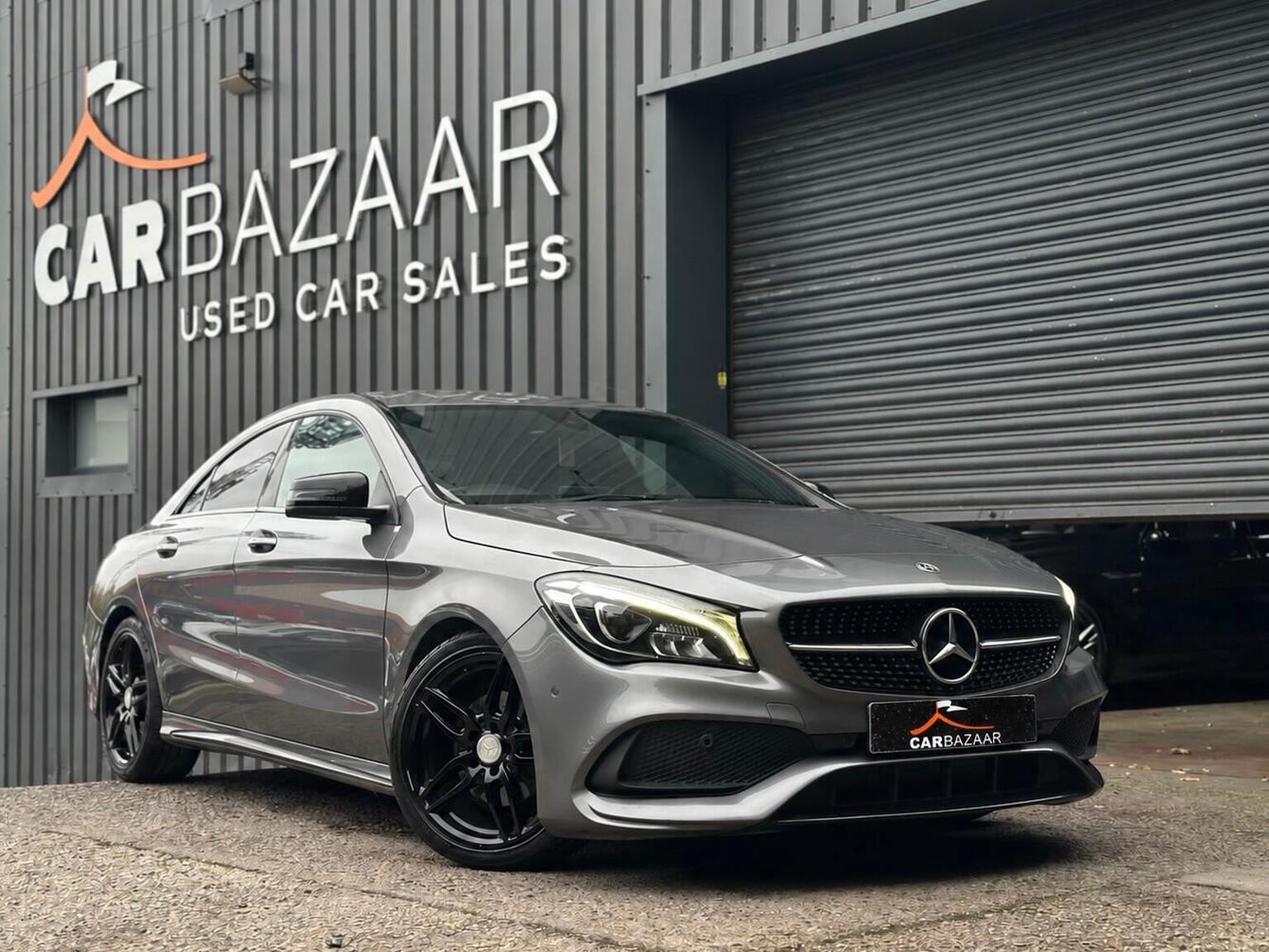 2018 Mercedes-Benz CLA 1.6 CLA180 AMG Line Coupe 7G-DCT Euro 6 in grey — photo 1 of 64