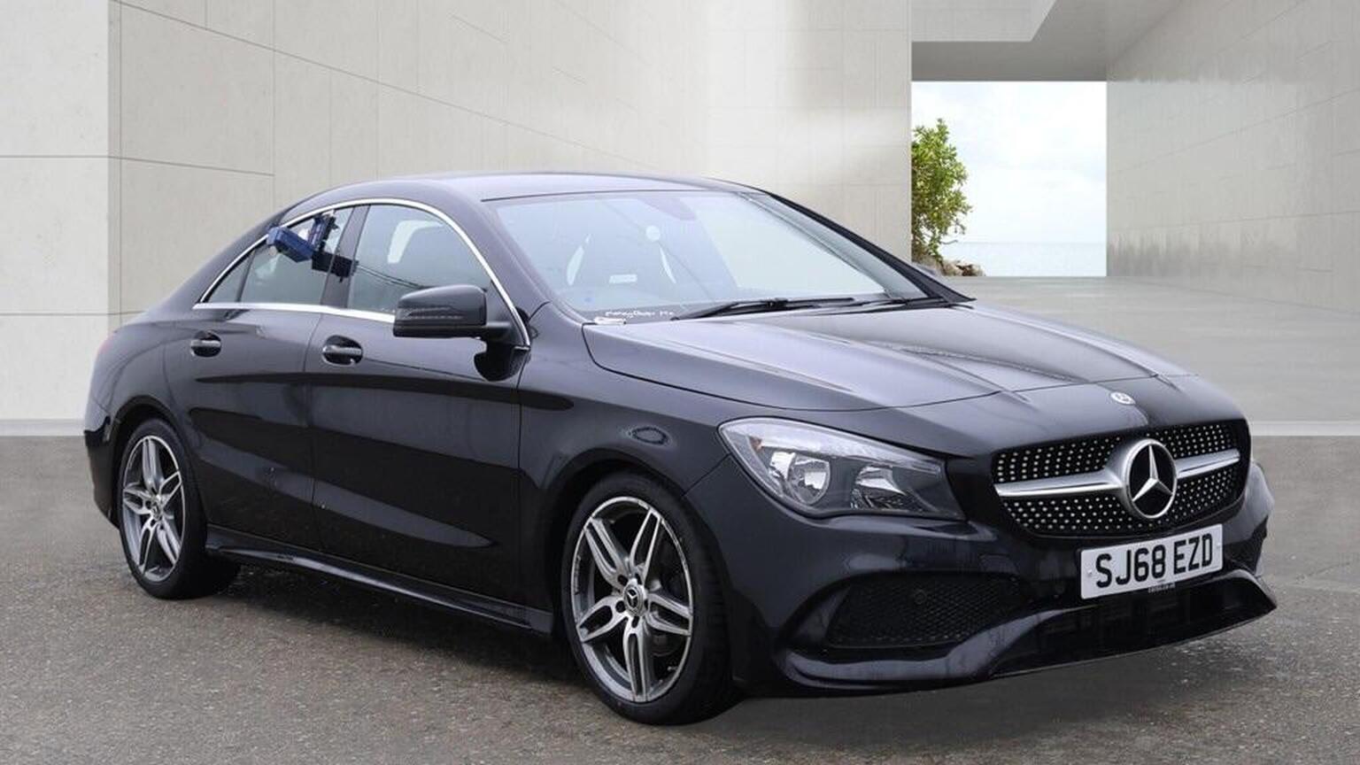 2018 Mercedes-Benz CLA 1.6 CLA200 AMG Line Edition Coupe in black — photo 1 of 18