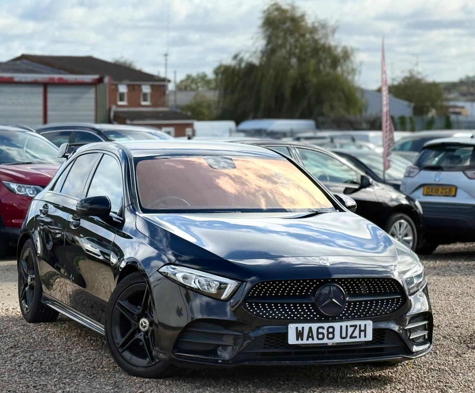 2018 Mercedes-Benz A Class 1.3 A200 AMG Line 7G-DCT Euro 6 (s/s) in black — photo 1 of 81
