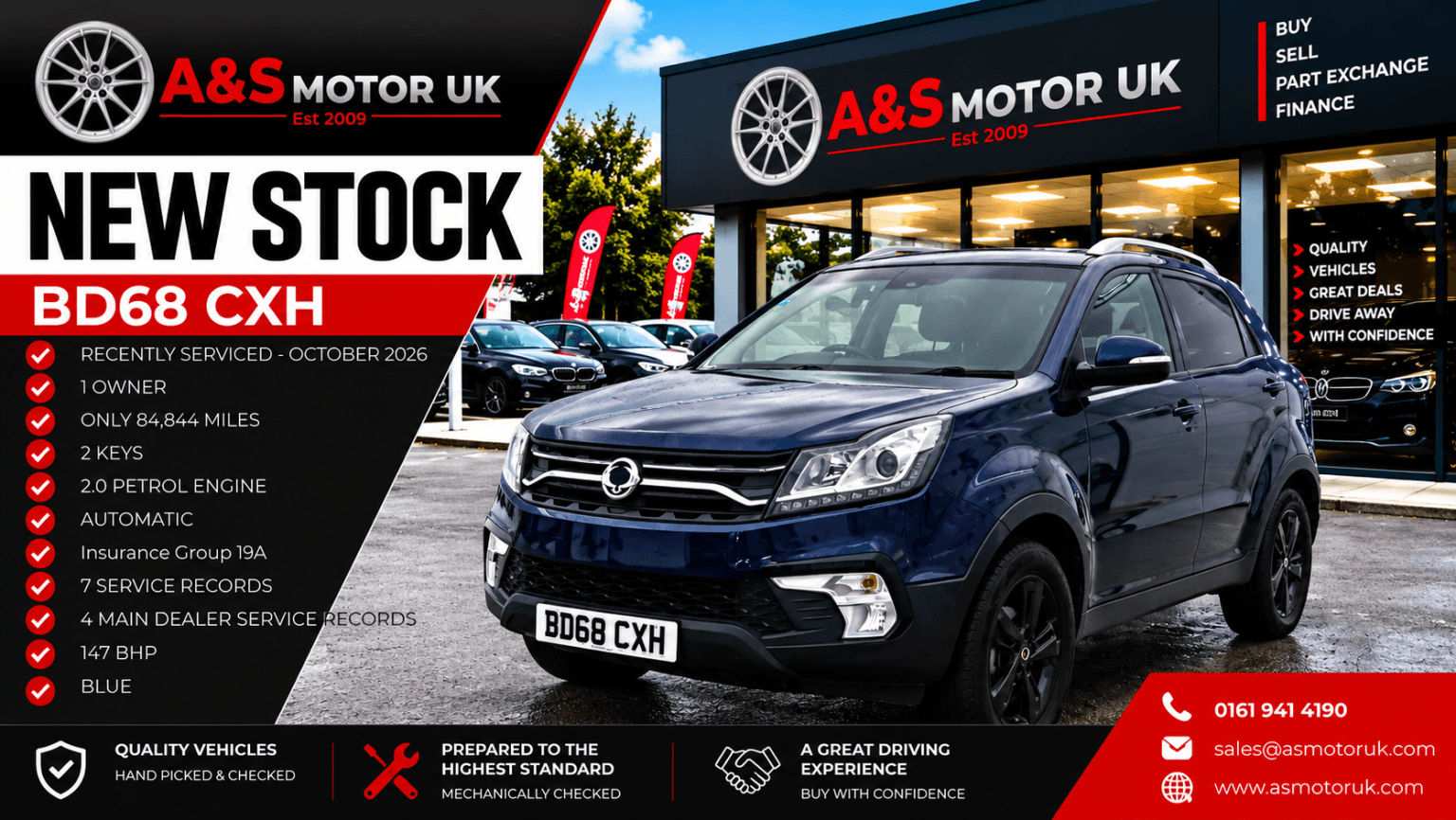 2018 SsangYong Korando 2.0 LE in blue