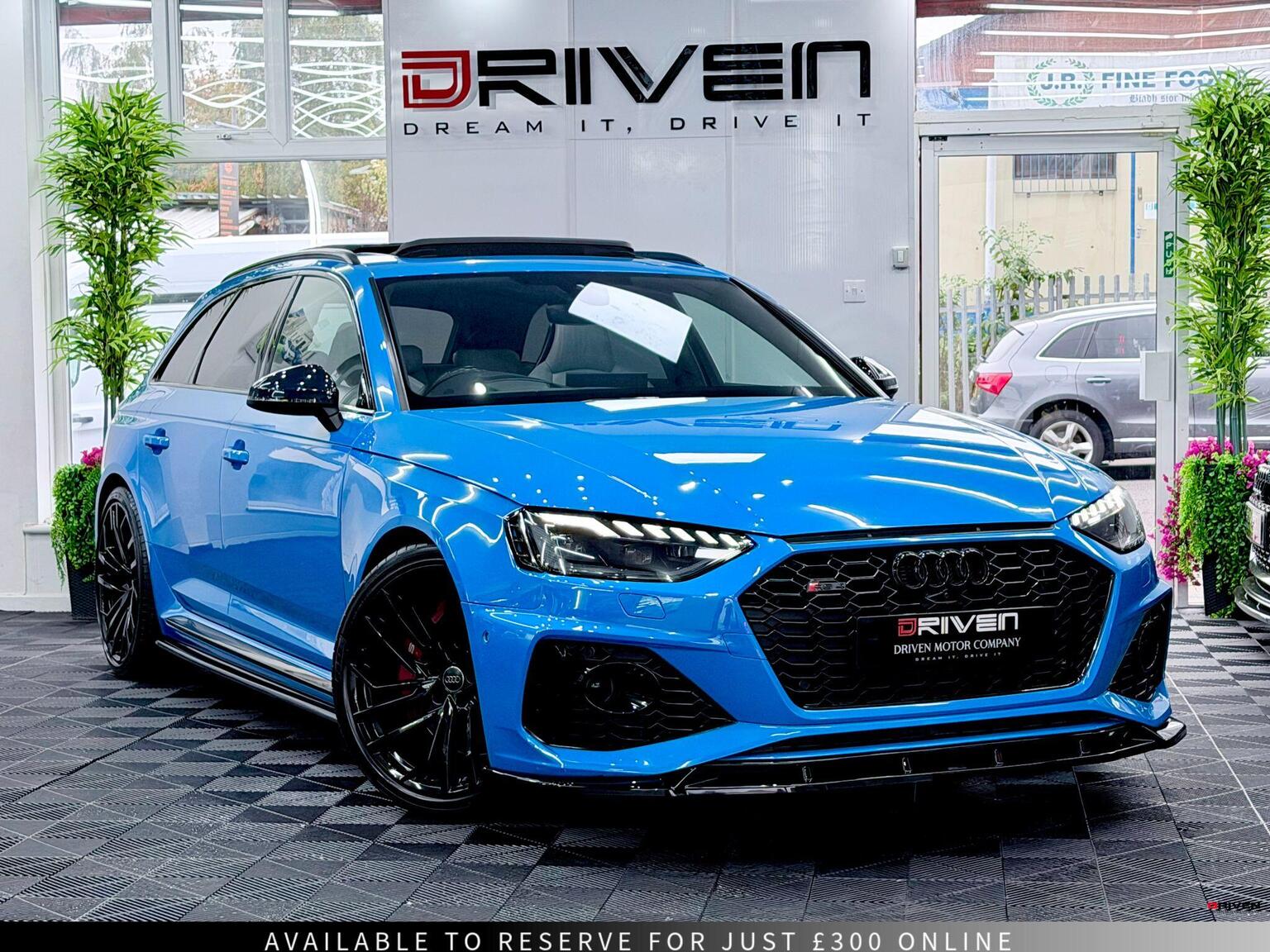 2020 Audi RS4 Avant 2.9 TFSI V6 Vorsprung Tiptronic quattro in blue — photo 1 of 68