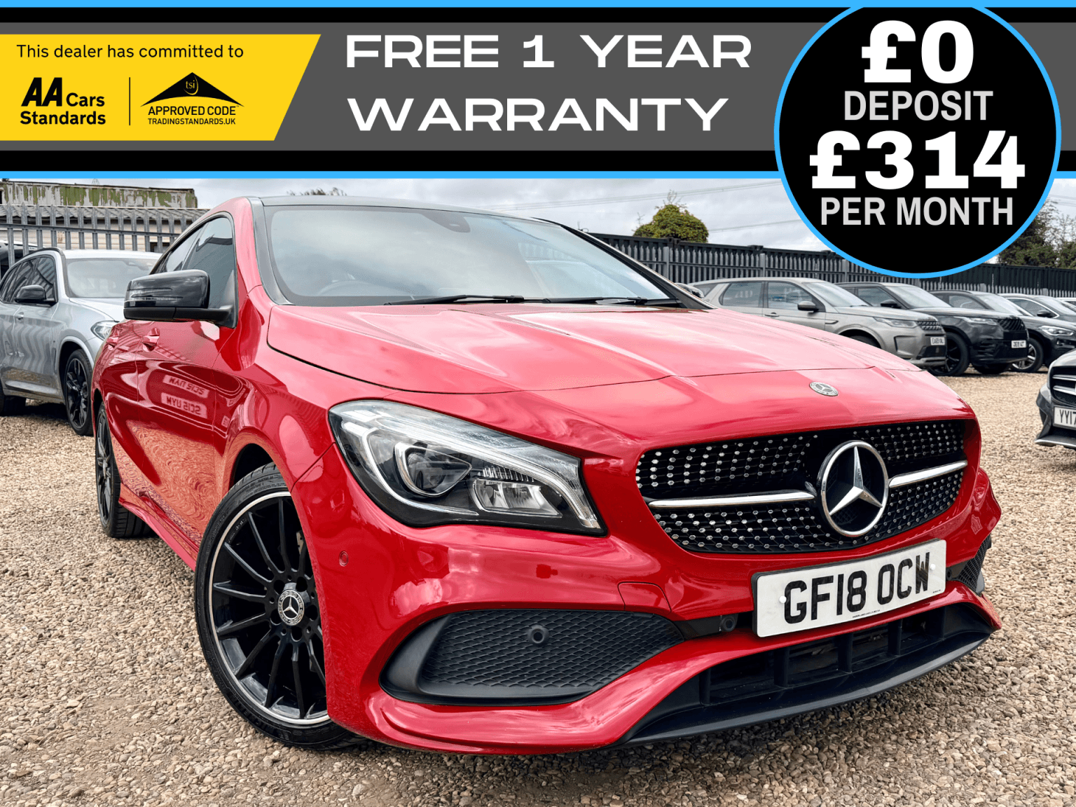 2018 Mercedes-Benz CLA 2.1 CLA220d AMG Line Shooting Brake in red — photo 1 of 35