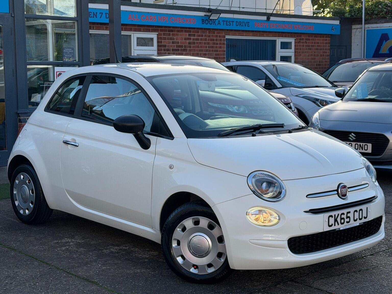 2015 Fiat 500 1.2 Pop Euro 6 (s/s) 3dr in white — photo 1 of 70