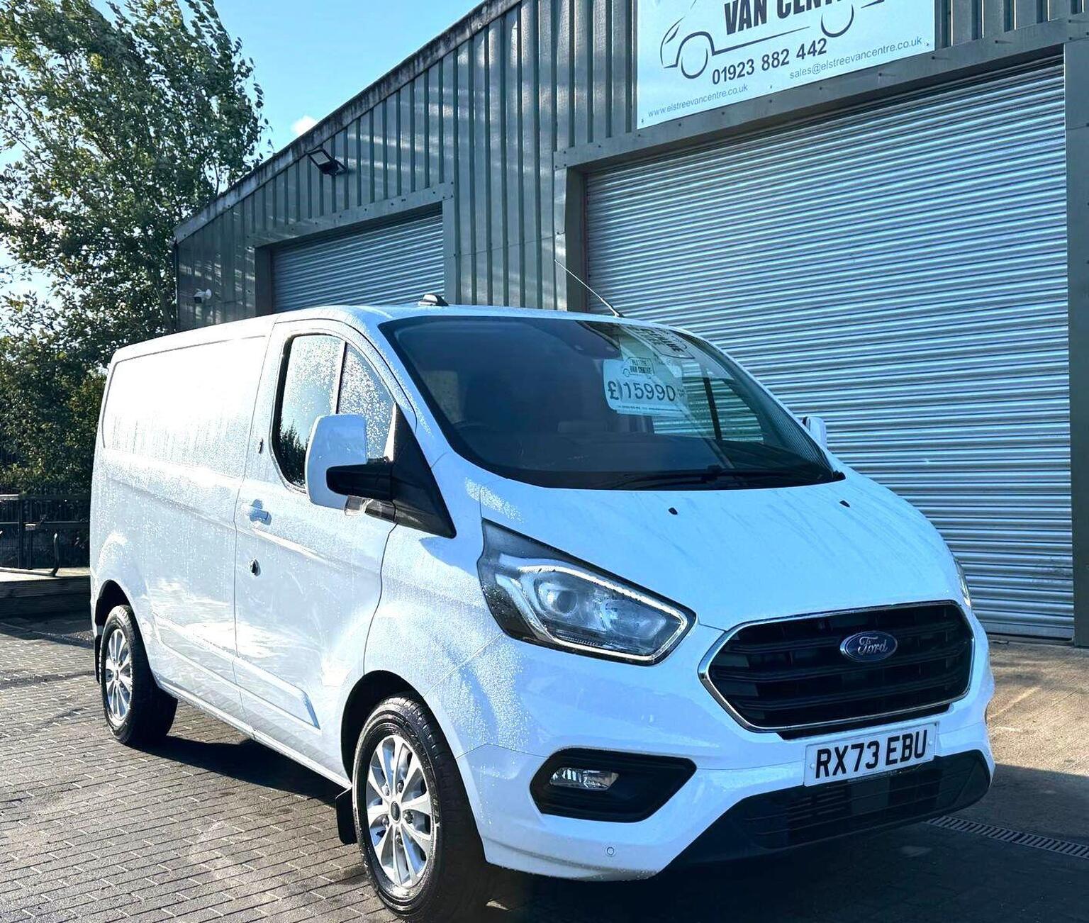 2023 Ford Transit Custom 2.0 300 EcoBlue Limited L1 H1 Euro 6 in white — photo 1 of 28