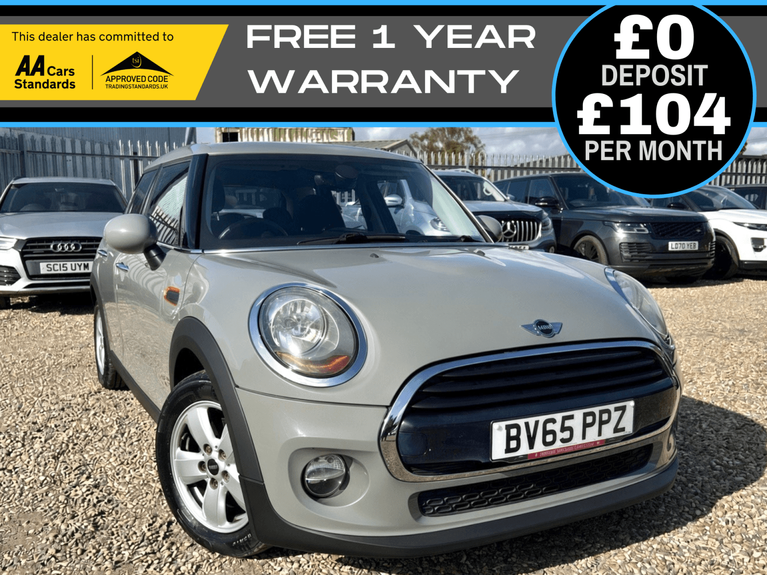 2015 MINI Hatch 1.5 Cooper D Euro 6 in grey — photo 1 of 31