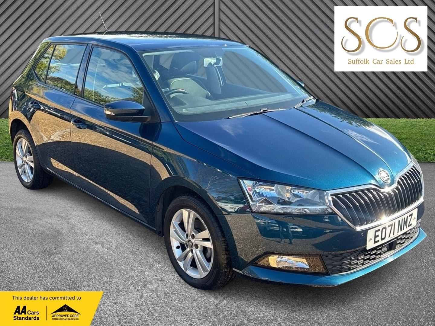 2021 Skoda Fabia 1.0 TSI SE in blue — photo 1 of 52