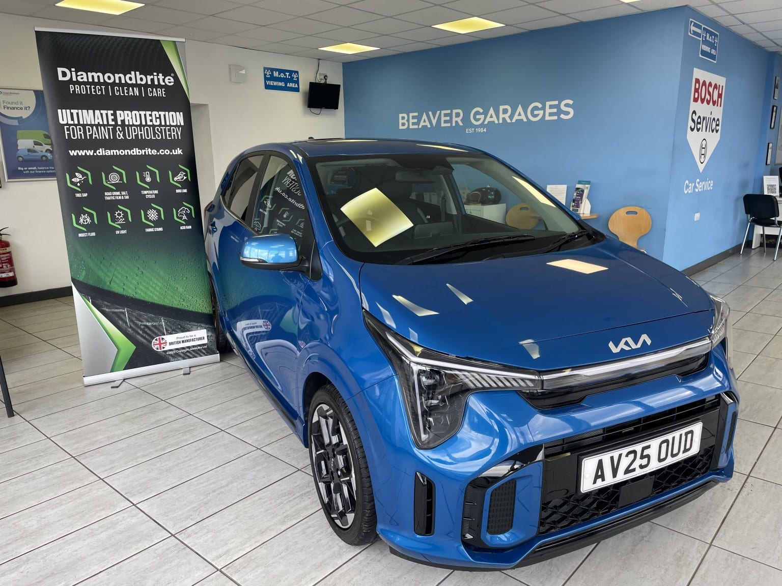 2025 Kia Picanto 1.2 GT-Line S in blue — photo 1 of 43