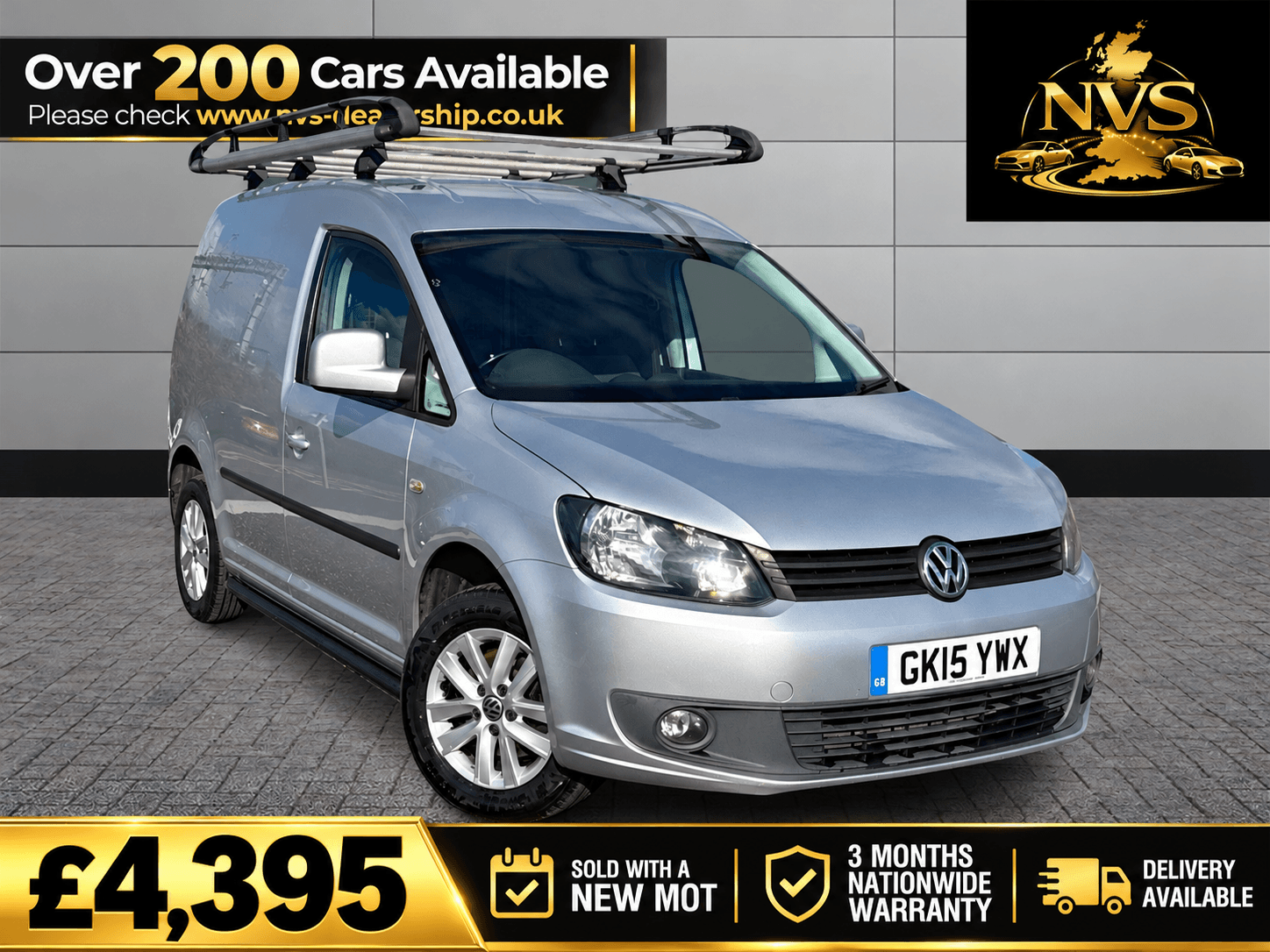 2015 Volkswagen Caddy 1.6 TDI C20 Highline in silver — photo 1 of 13